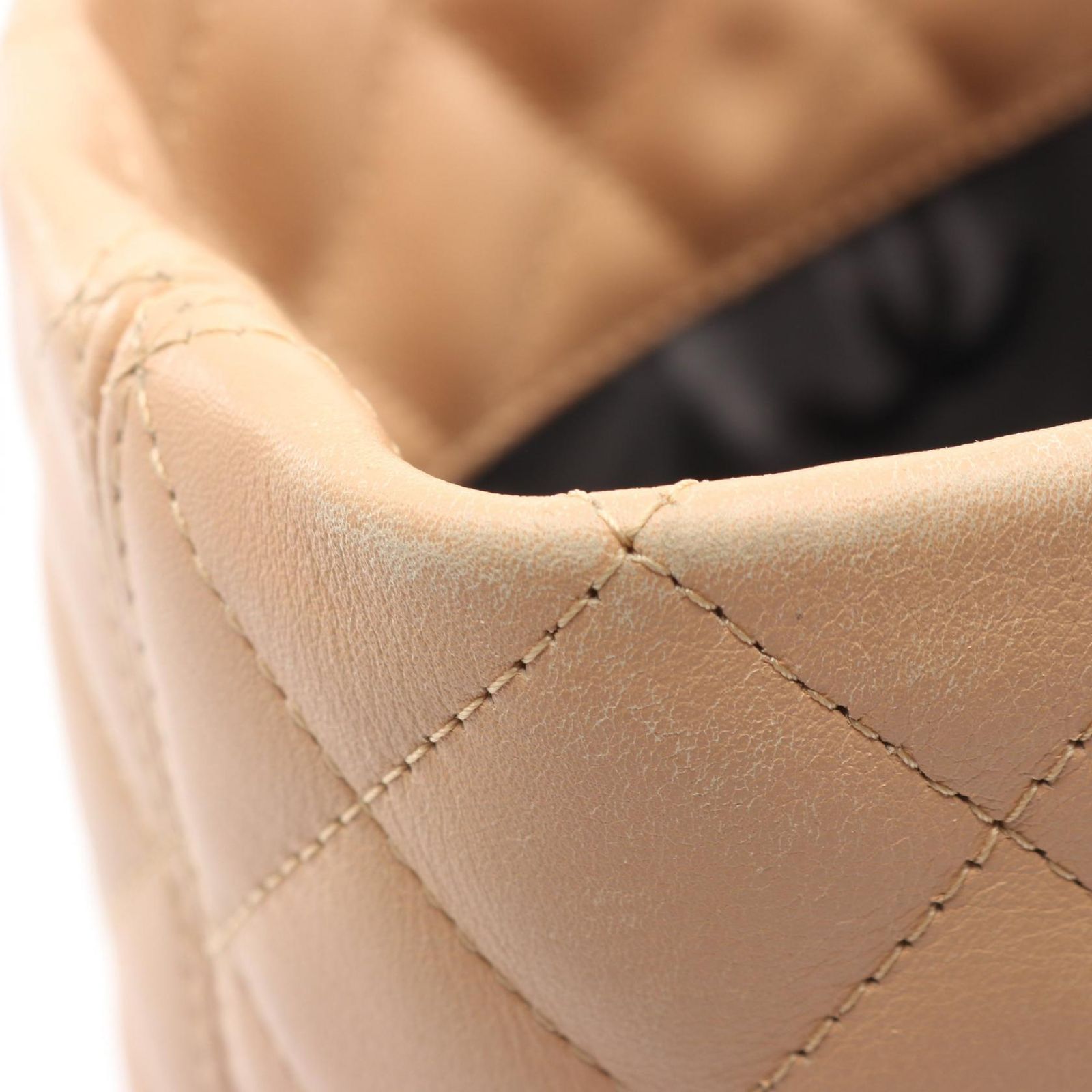 Chanel Tote Cambon Line Large Beige Black Leather — view 6