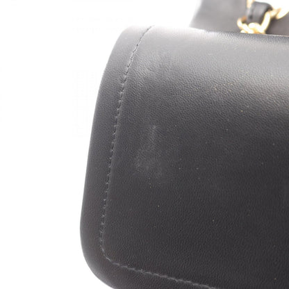 Chanel Shoulder Bag Big Quilted 30 Classic Large Double Flap Black Lambskin — view 6
