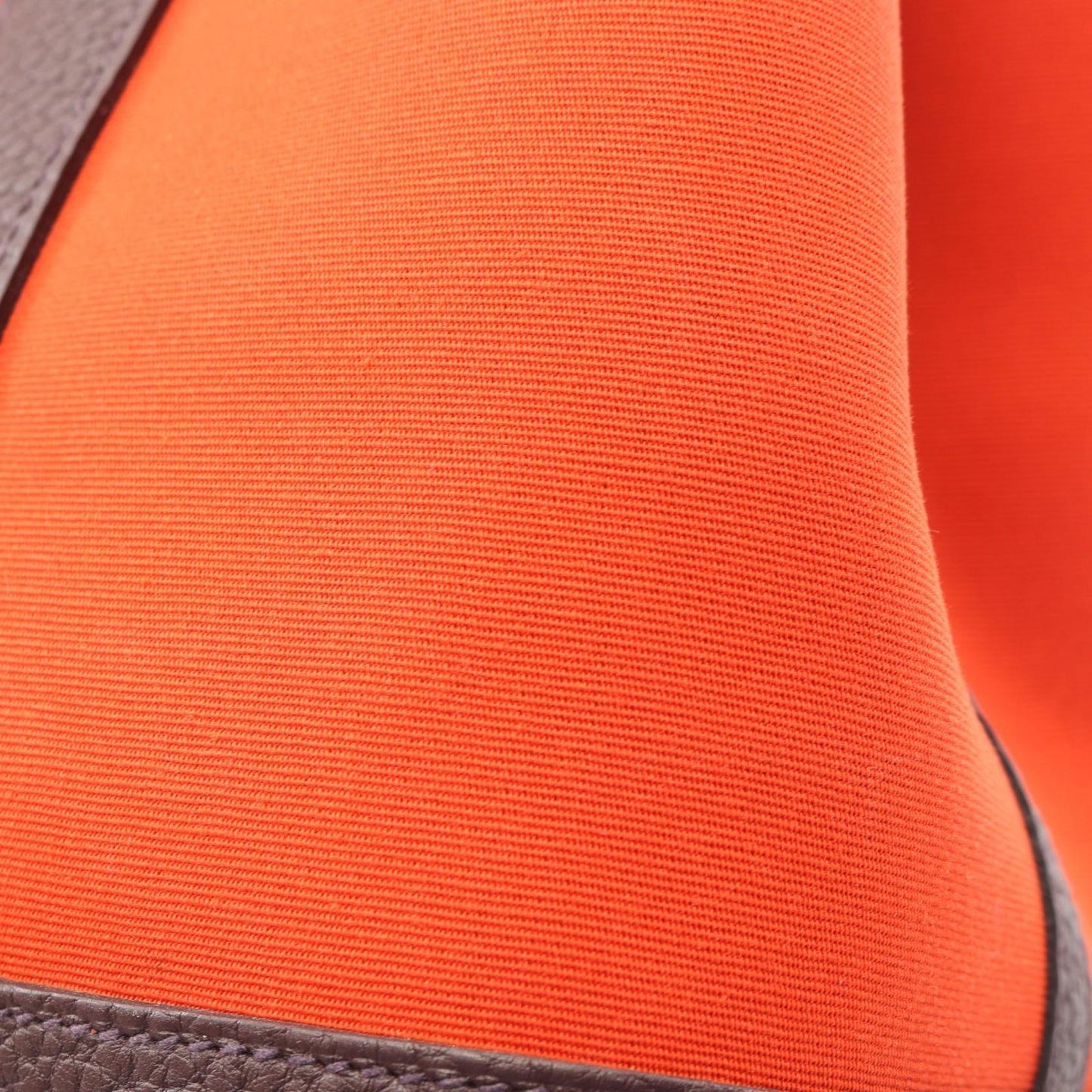 Hermes Tote Garden Party TPM Orange Mecano Canvas Leather — view 8