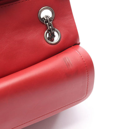 Chanel Shoulder Bag 2.55 Quilted Mademoiselle Chain Red Calf — view 8