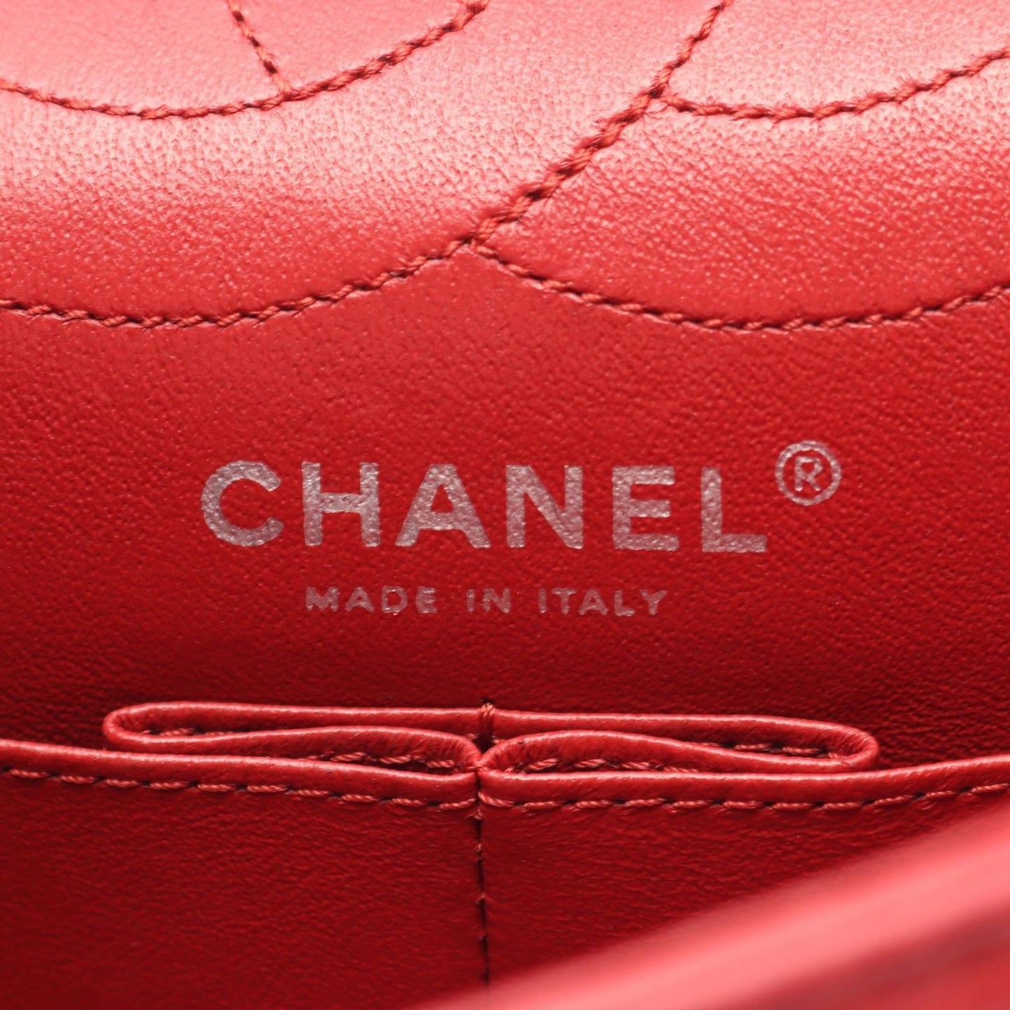 Chanel Shoulder Bag 2.55 Quilted Mademoiselle Chain Red Calf — view 4