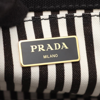 Prada Tote Canapa 2-Way Black Canvas — view 4