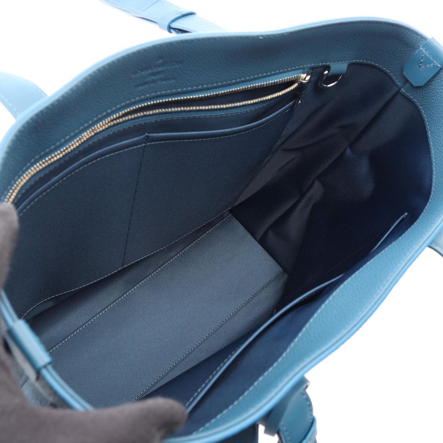 Louis Vuitton Tote Fast Line Blue Leather — view 3