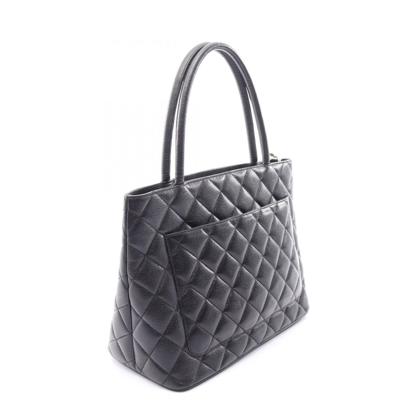 Chanel Tote Medallion Black Calf — view 2