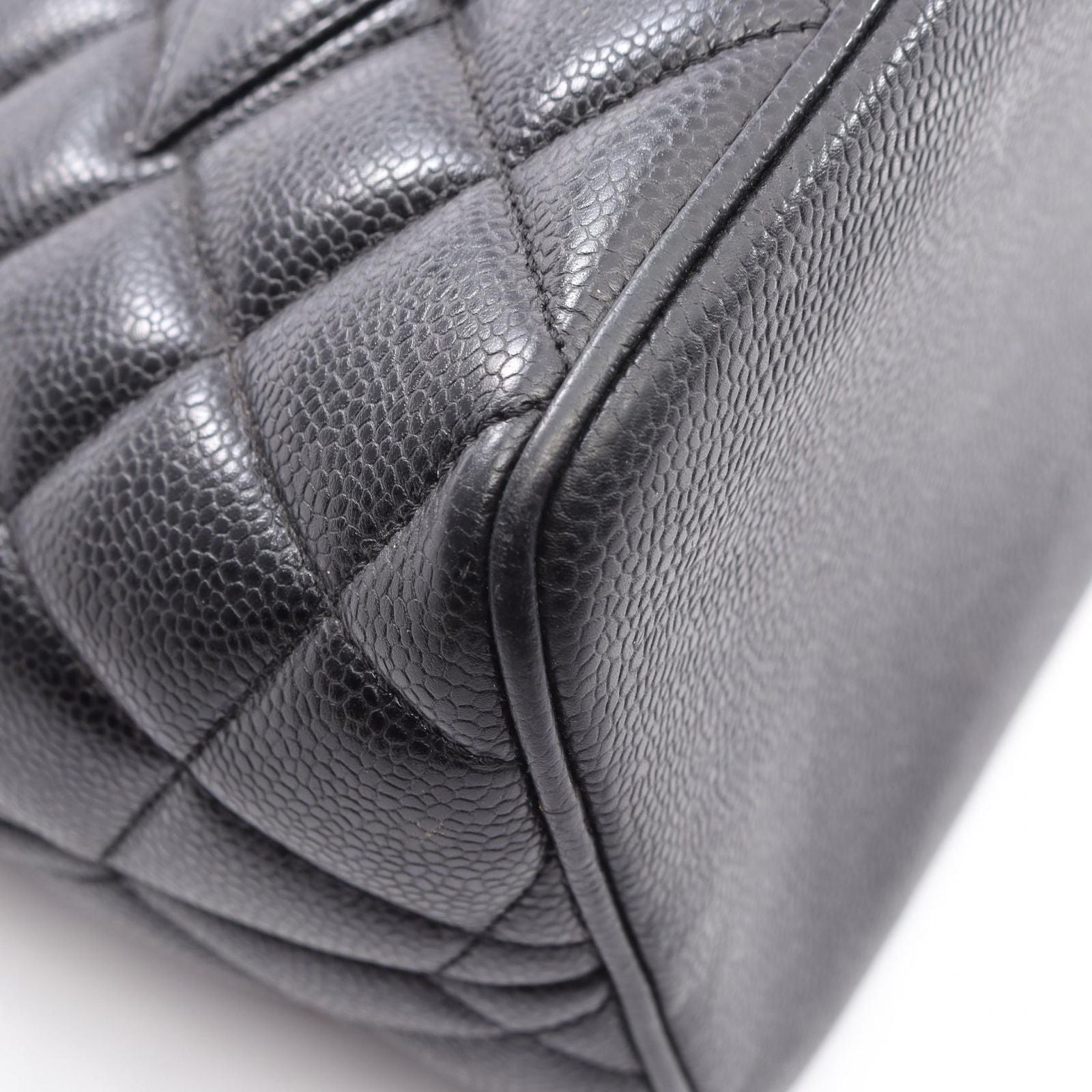 Chanel Tote Medallion Black Calf — view 8