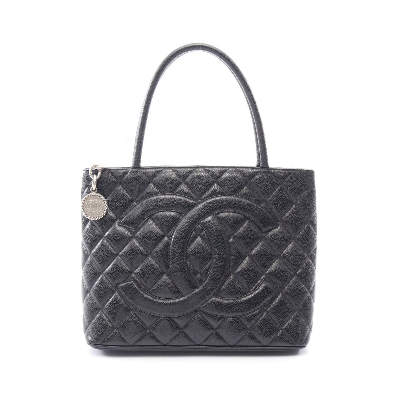 Chanel Tote Medallion Black Calf