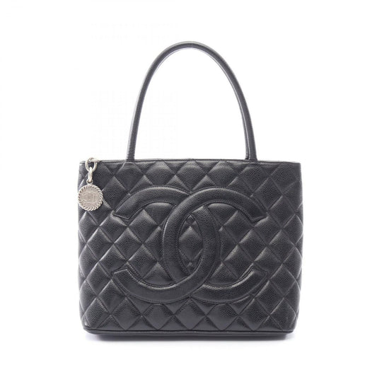 Chanel Tote Medallion Black Calf