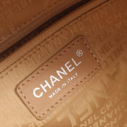 Chanel Tote Choco Bar Beige Calf Shoulder Bag — view 4