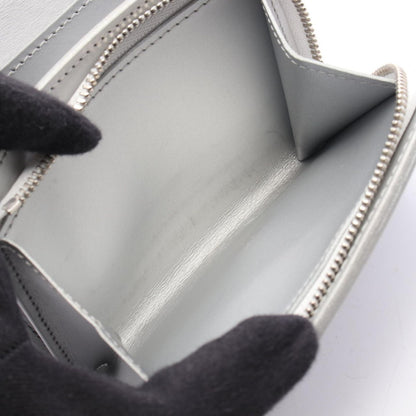Louis Vuitton Bifold Wallet Portefeuille Iris Compact Silver Leather — view 4