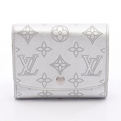 Louis Vuitton Bifold Wallet Portefeuille Iris Compact Silver Leather