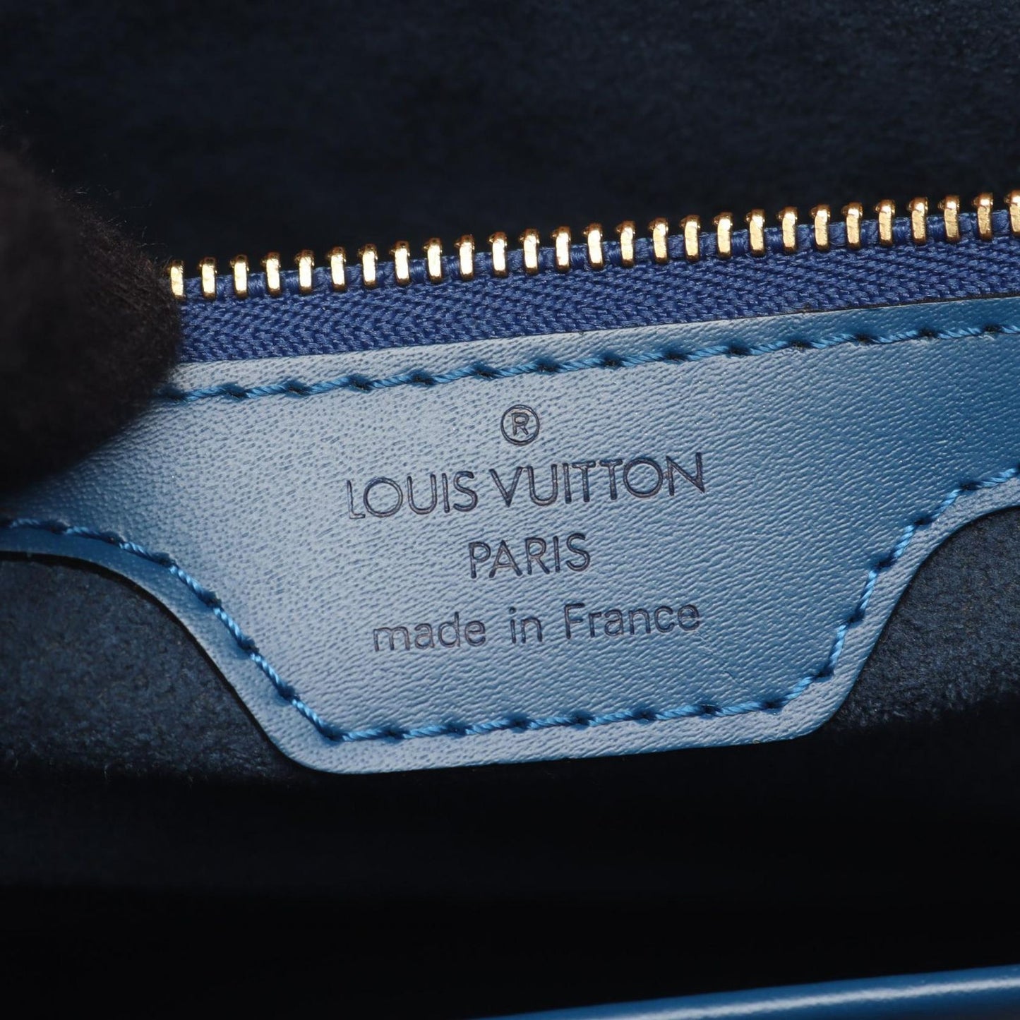 Louis Vuitton Tote Ryu Sac Toledo Blue Leather — view 4