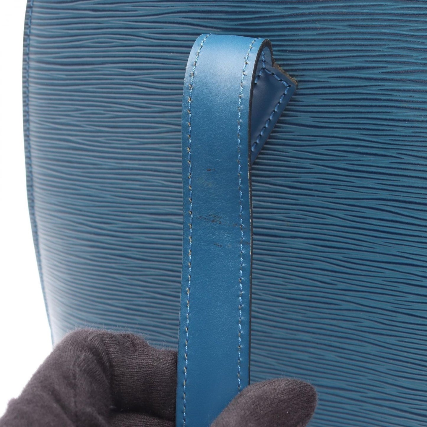 Louis Vuitton Tote Ryu Sac Toledo Blue Leather — view 8
