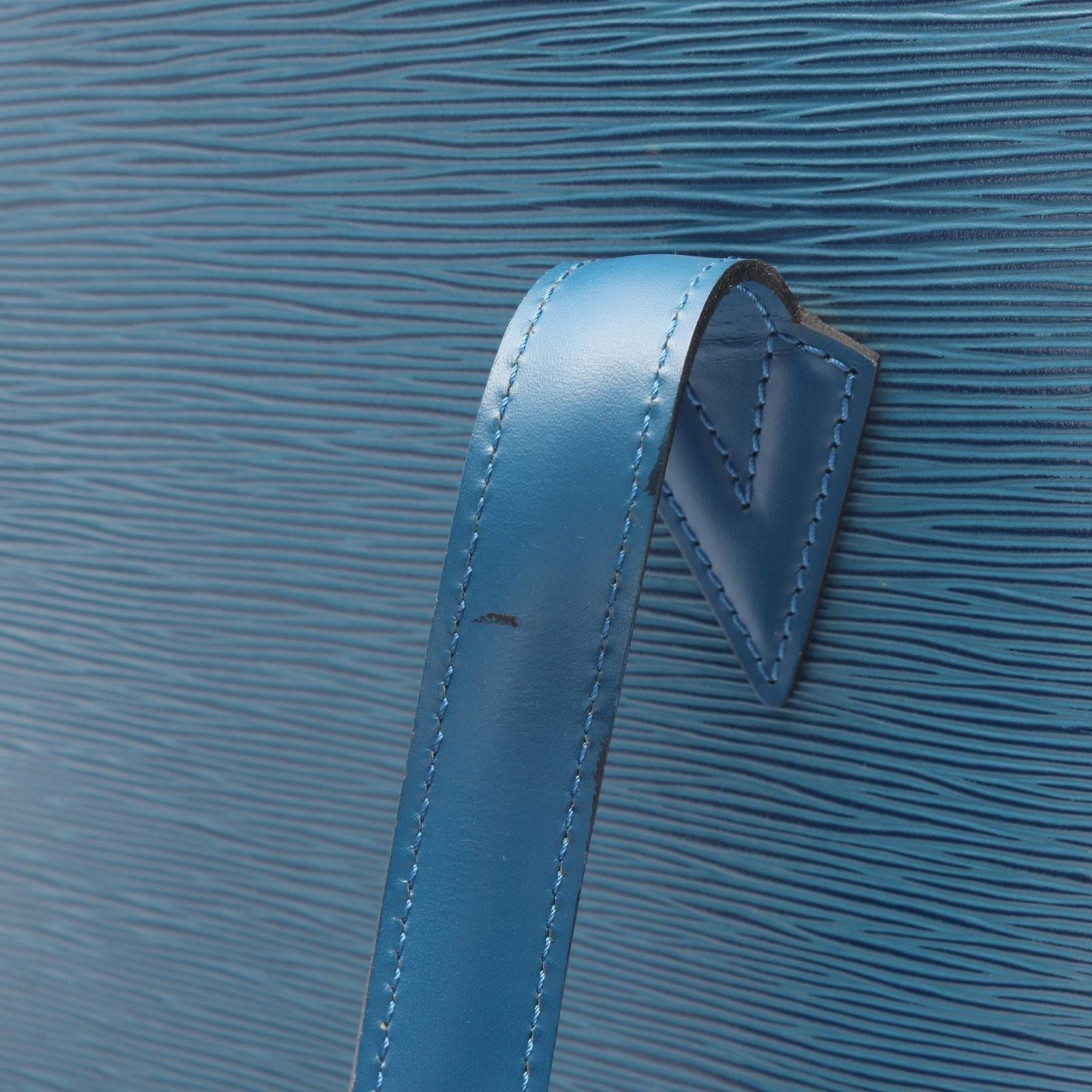 Louis Vuitton Tote Ryu Sac Toledo Blue Leather — view 7