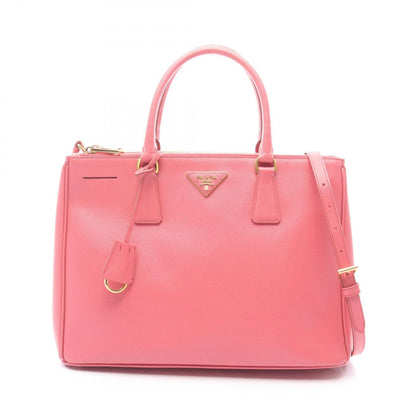 Prada Handbag Saffiano Lux Galleria 2-Way Pink Leather Tote