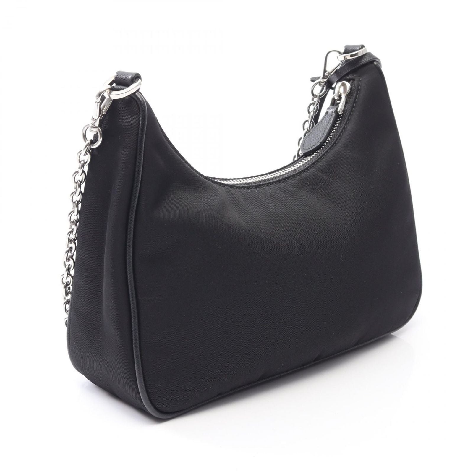 Prada Shoulder Bag Edition Black Nylon Saffiano Leather Re-Nylon — view 2
