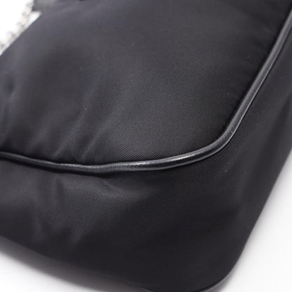 Prada Shoulder Bag Edition Black Nylon Saffiano Leather Re-Nylon — view 5