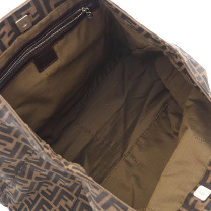 Fendi Tote Zucca Brown Canvas Leather — view 3