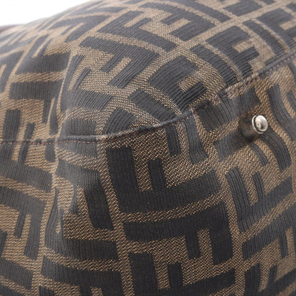 Fendi Tote Zucca Brown Canvas Leather — view 6