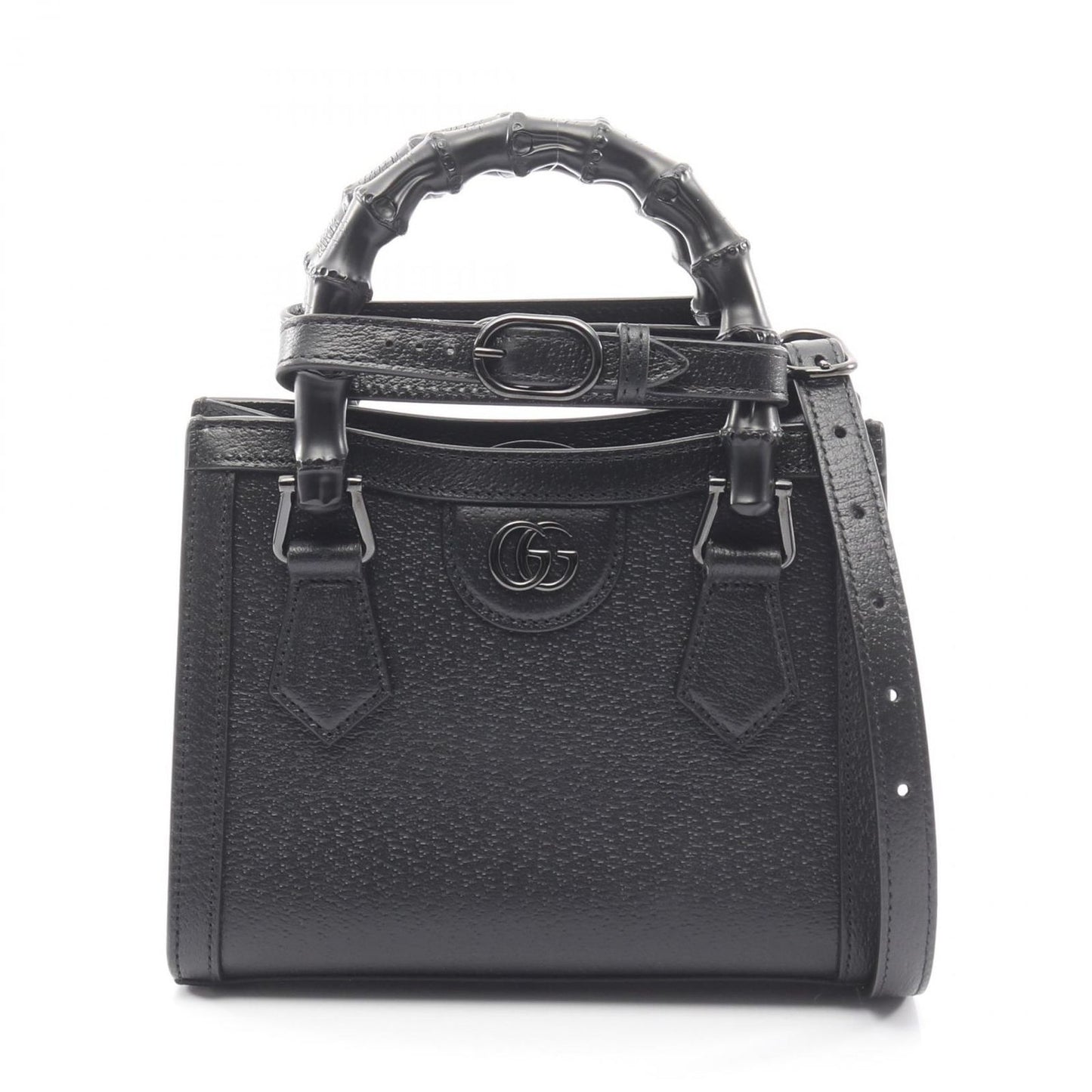 Gucci Tote Diana Mini Bamboo 2-Way Black Leather
