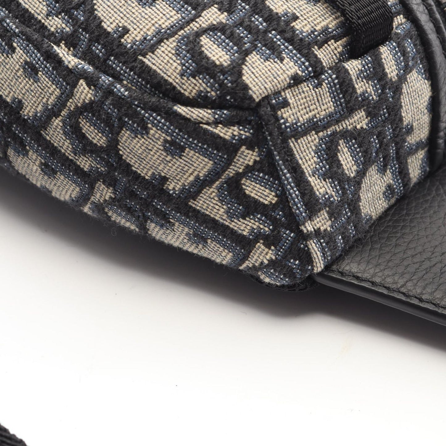 Dior Waist Bag Scarab White Black Beige Navy Canvas Leather — view 5
