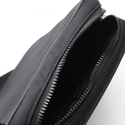 Prada Shoulder Bag Re-Nylon Black Nylon Saffiano Leather Triangle Logo — view 5