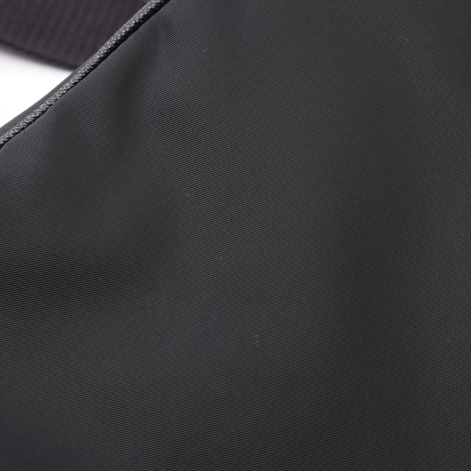 Prada Shoulder Bag Re-Nylon Black Nylon Saffiano Leather Triangle Logo — view 7