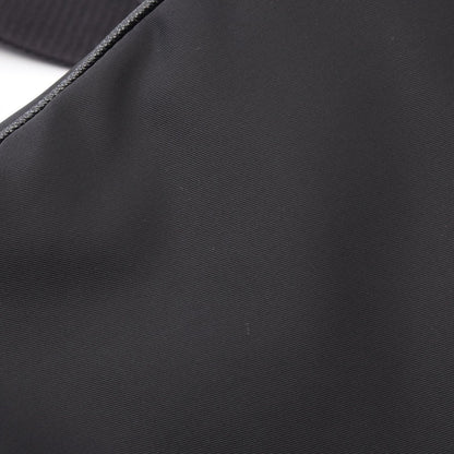 Prada Shoulder Bag Re-Nylon Black Nylon Saffiano Leather Triangle Logo — view 7