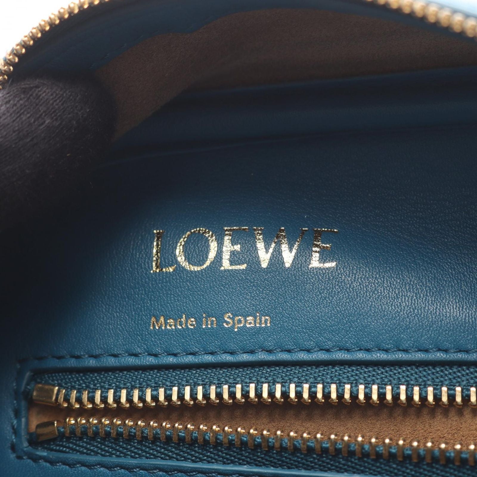 Loewe Handbag Amazona 19 Square 2-Way Rag-n Blue Leather — view 4