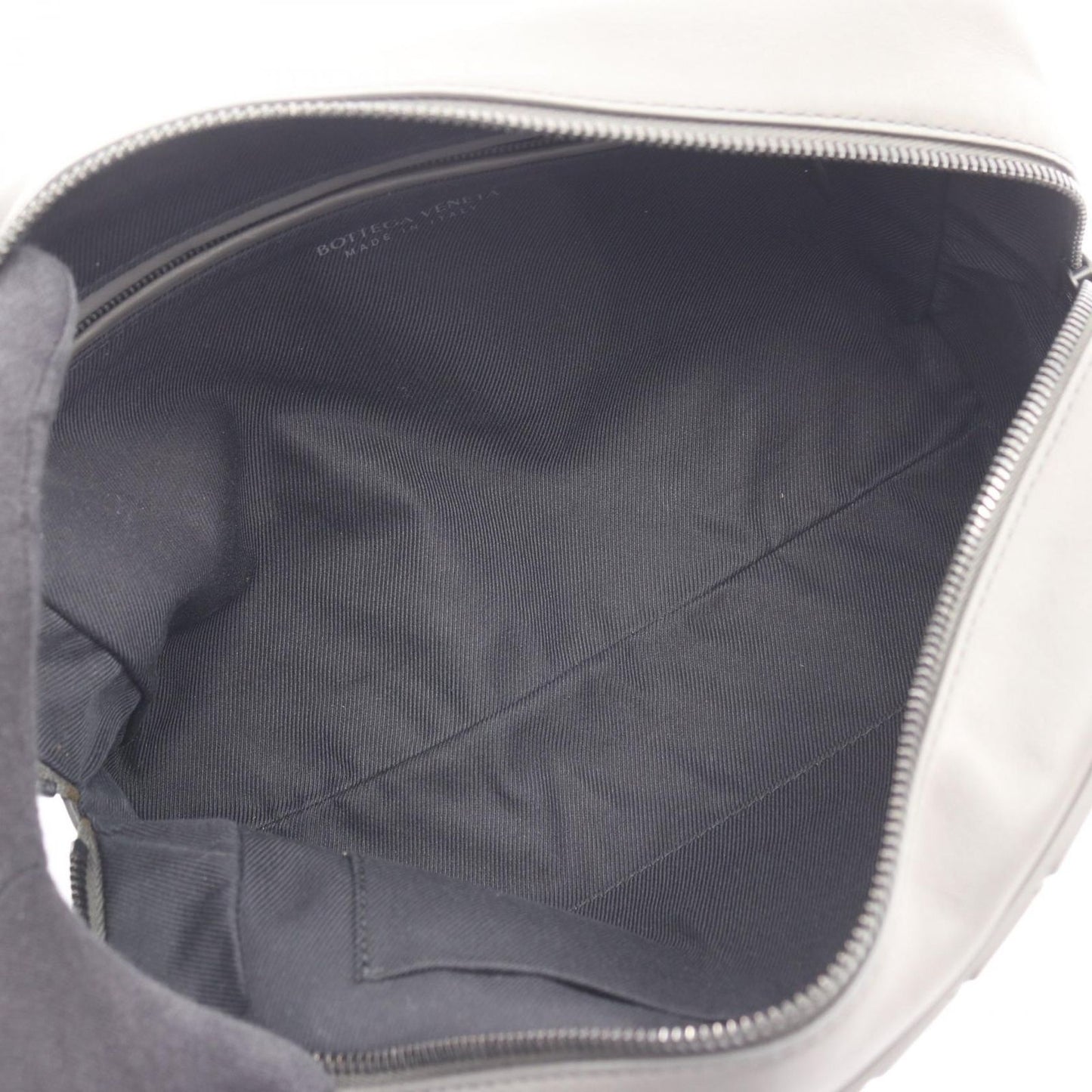 Bottega Veneta Clutch Intrecciato Gray Leather — view 3