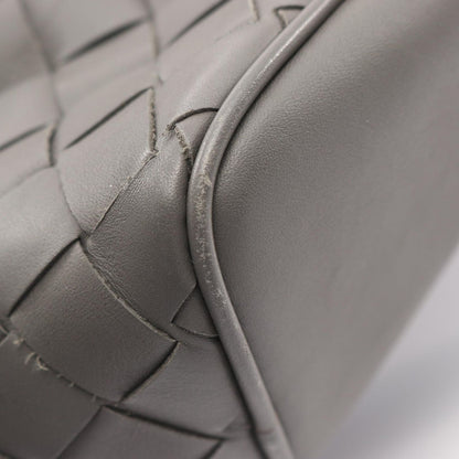 Bottega Veneta Clutch Intrecciato Gray Leather — view 6