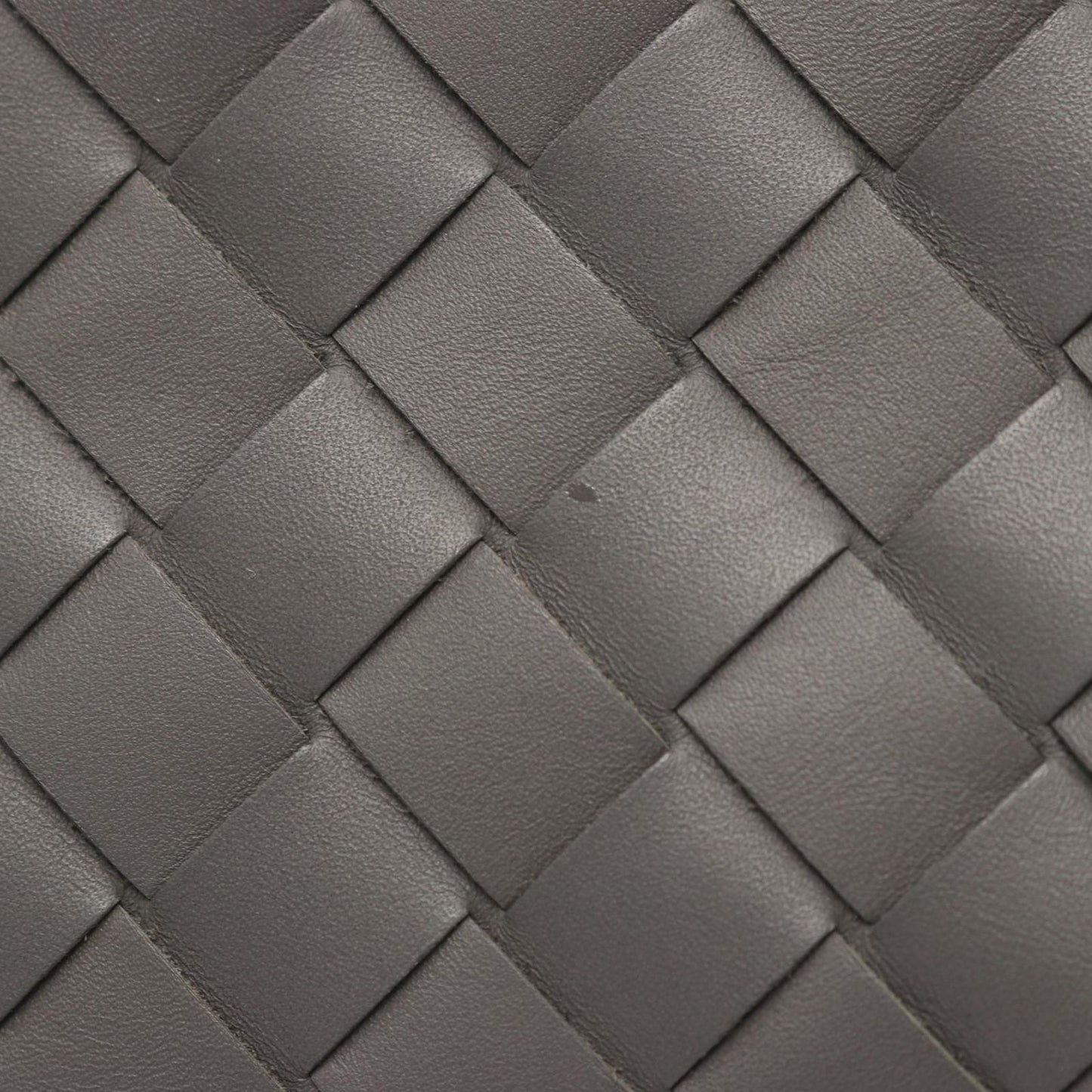 Bottega Veneta Clutch Intrecciato Gray Leather — view 7
