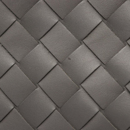 Bottega Veneta Clutch Intrecciato Gray Leather — view 7