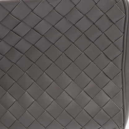 Bottega Veneta Clutch Intrecciato Gray Leather — view 9