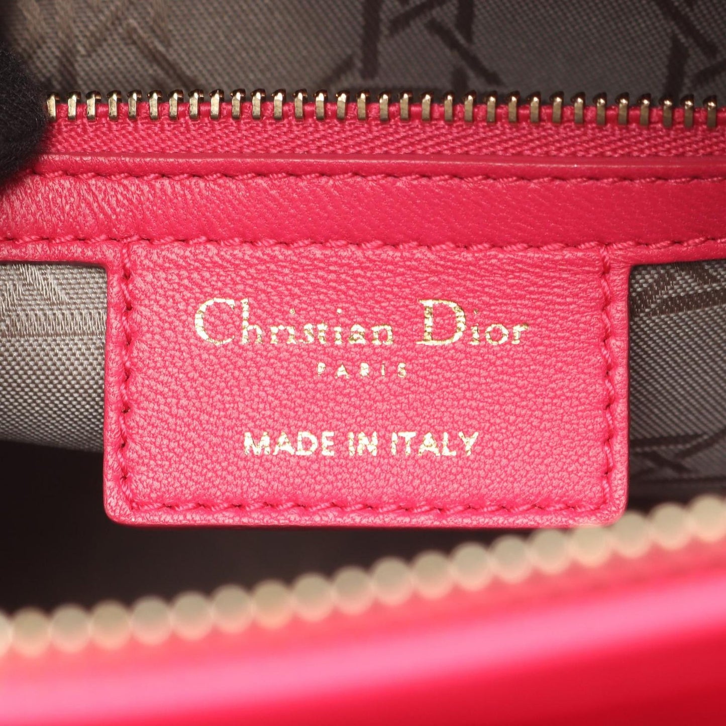 Dior Handbag Lady Dior Large Cannage 2-Way Pink Leather Lady Dior Tote — view 4