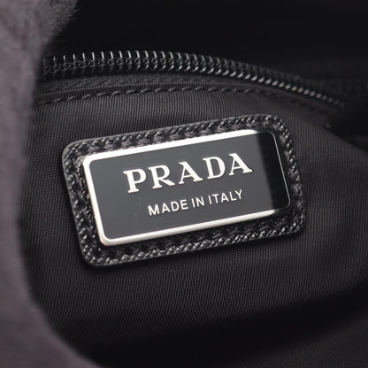 Prada Waist Bag Re-Nylon Black Nylon Triangle Logo — view 4