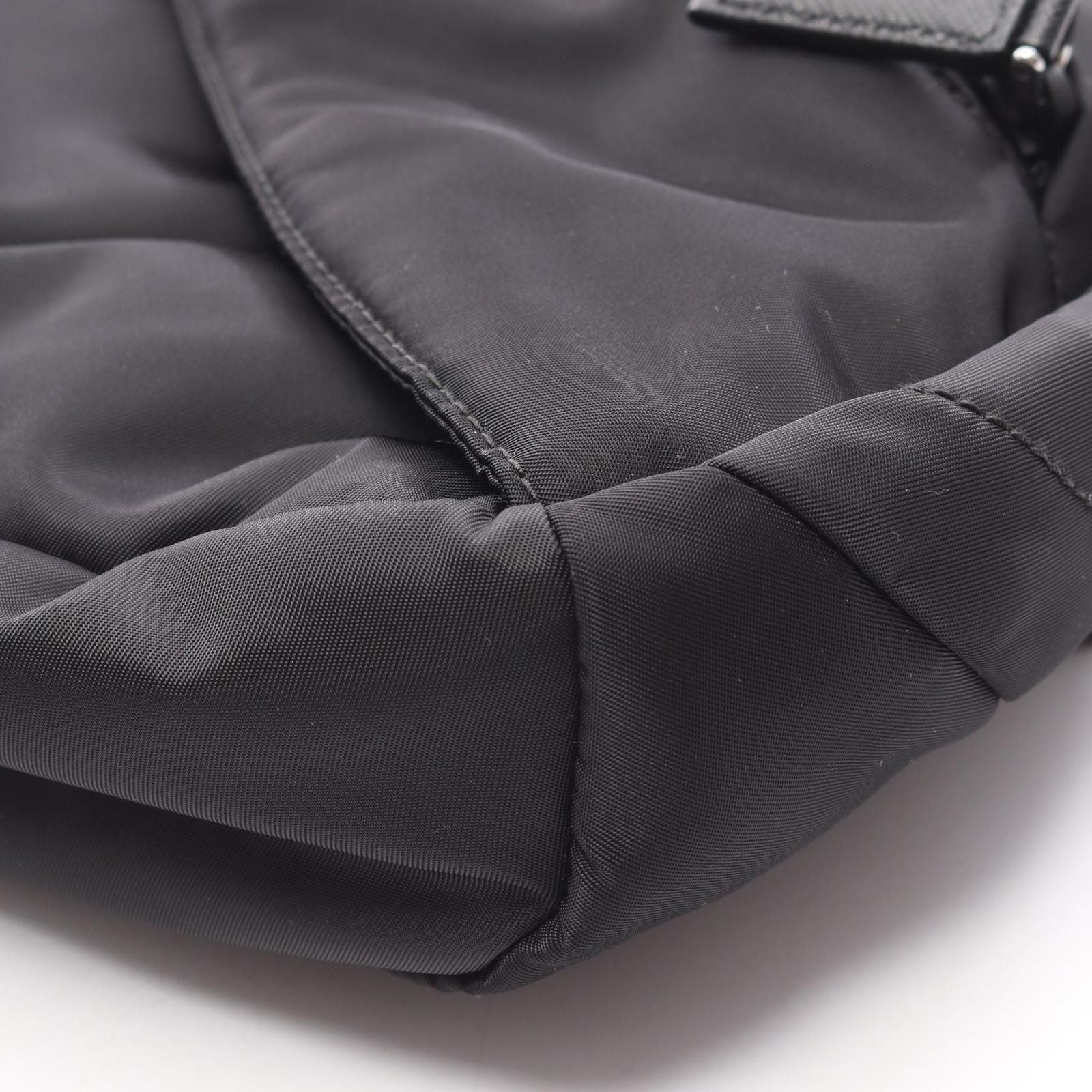 Prada Waist Bag Re-Nylon Black Nylon Triangle Logo — view 5