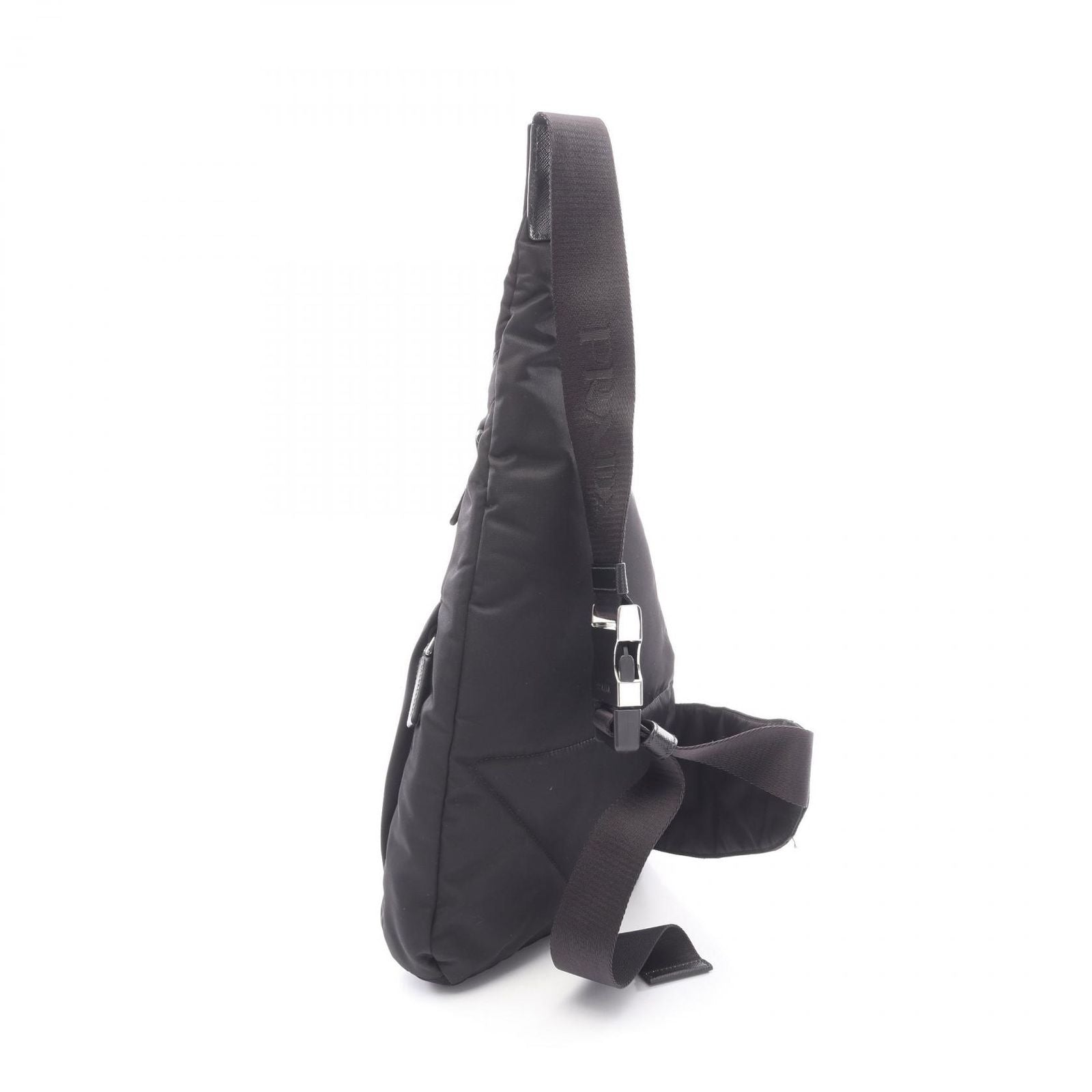 Prada Waist Bag Re-Nylon Black Nylon Triangle Logo — view 2