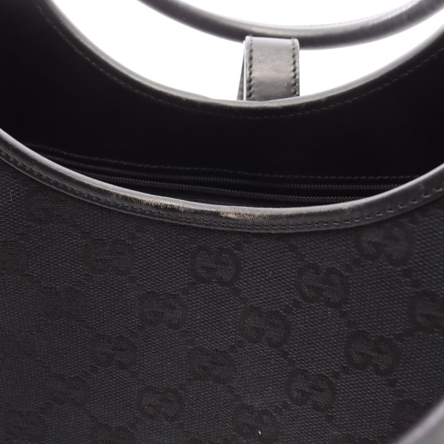 Gucci Shoulder Bag Jackie GG Canvas 002 Black — view 6