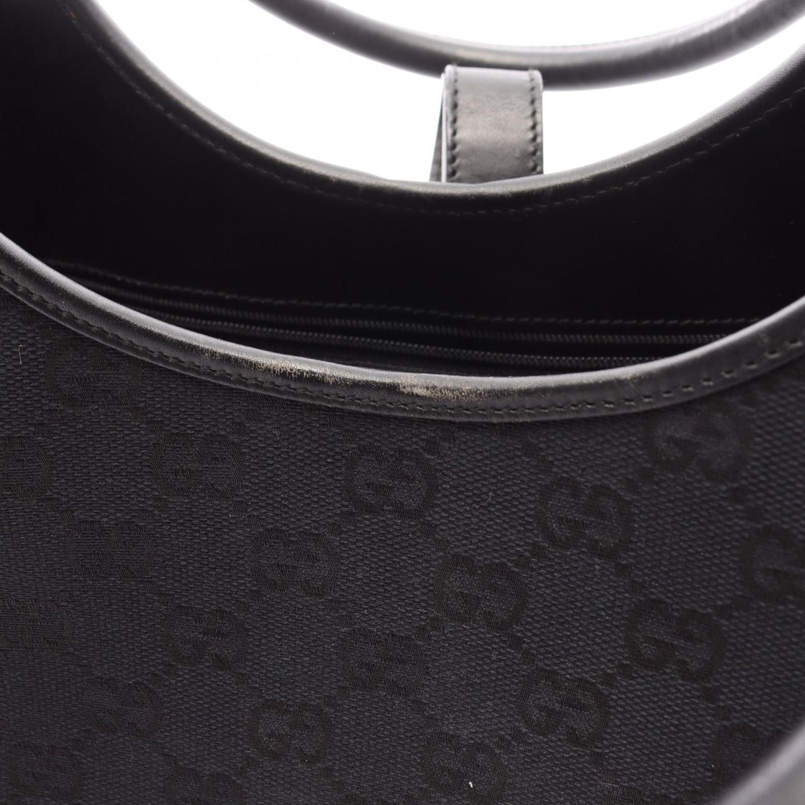 Gucci Shoulder Bag Jackie GG Canvas 002 Black — view 6
