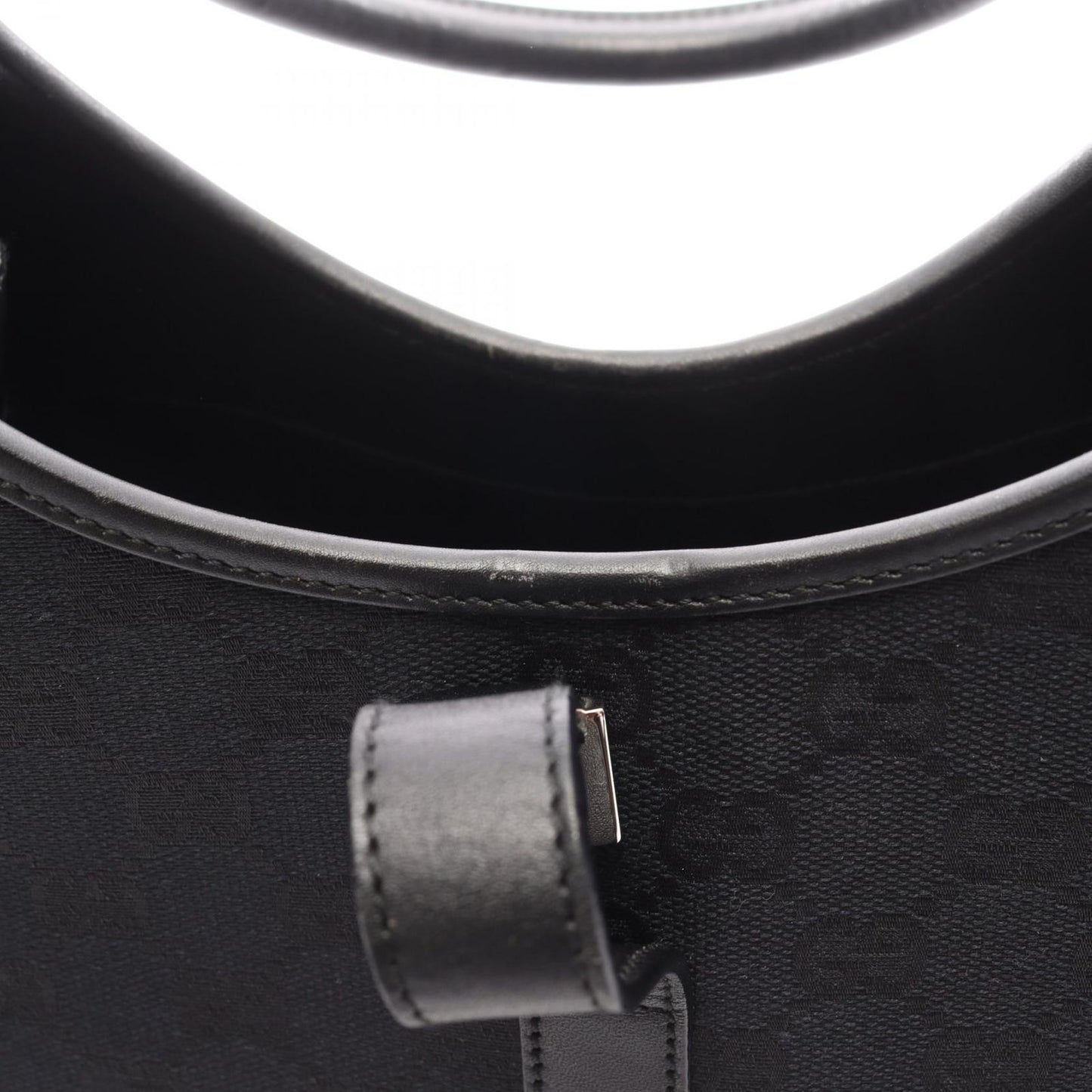 Gucci Shoulder Bag Jackie GG Canvas 002 Black — view 7