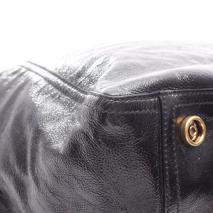 Saint Laurent Yves Tote Downtown Black Patent Leather — view 9