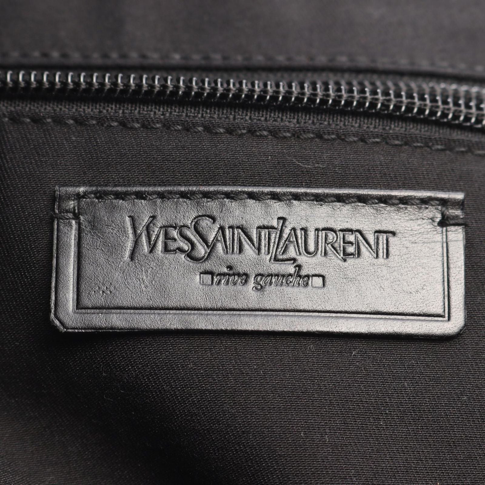 Saint Laurent Yves Tote Downtown Black Patent Leather — view 4