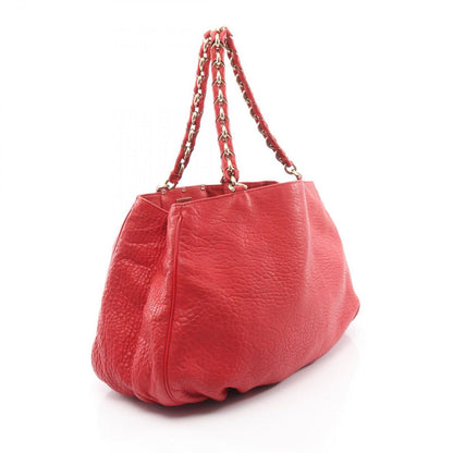 Fendi Tote Mia Red Leather Mia Chain — view 2