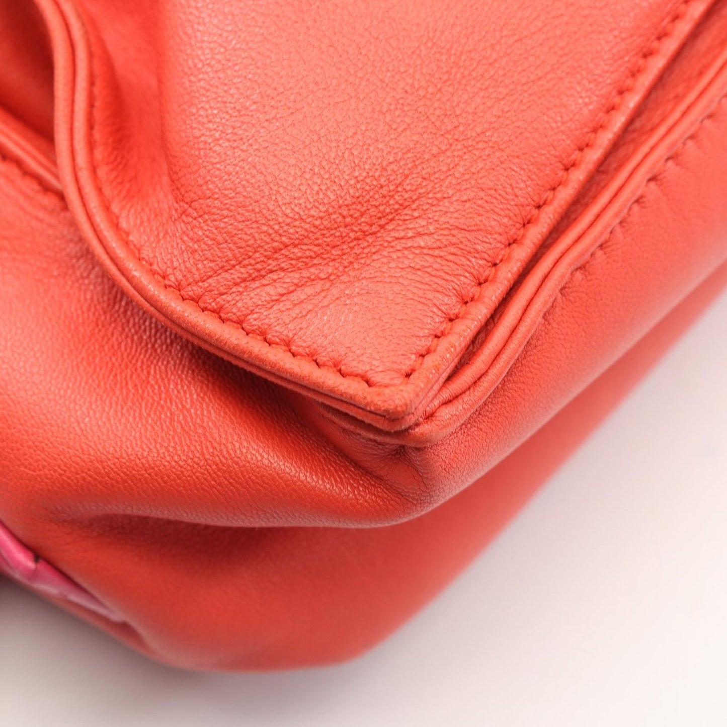 Loewe Shoulder Bag Flamenco 30 Red Leather — view 5