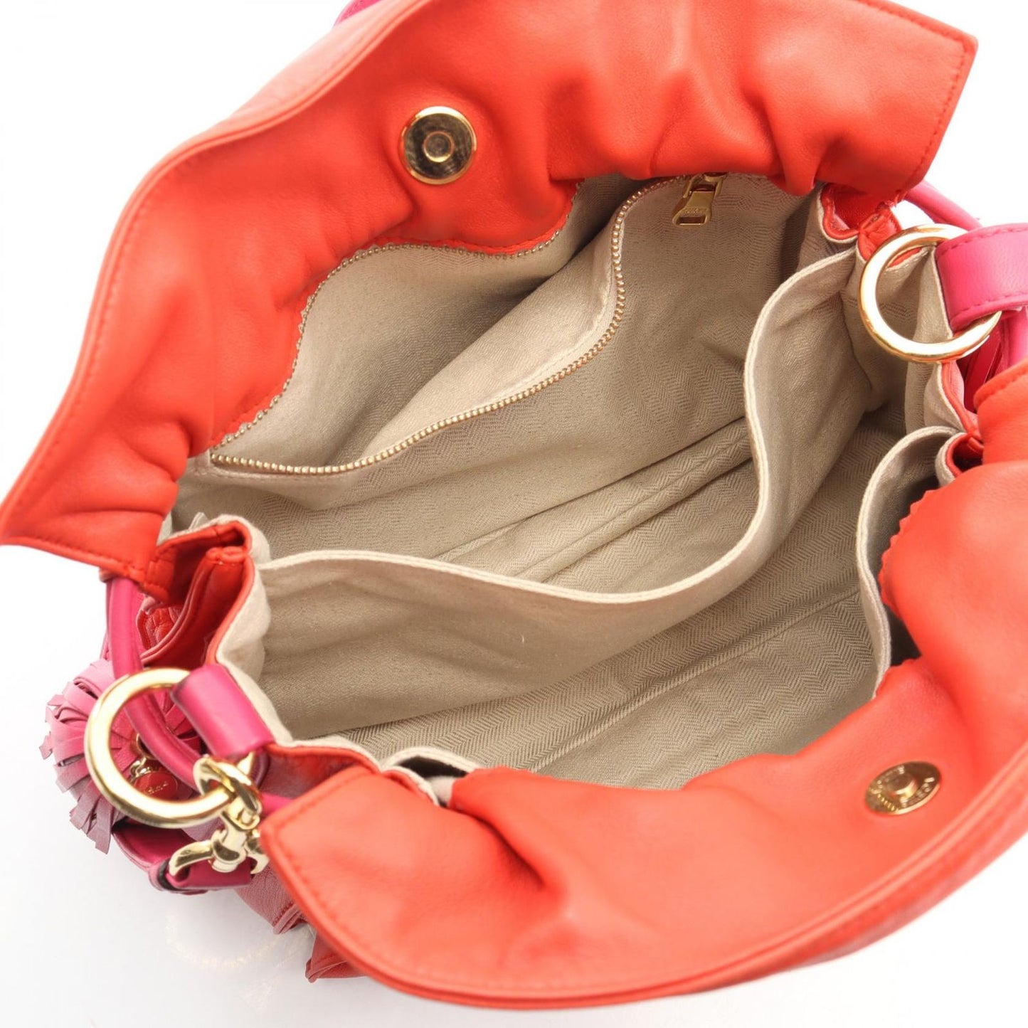 Loewe Shoulder Bag Flamenco 30 Red Leather — view 3