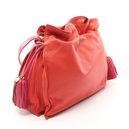 Loewe Shoulder Bag Flamenco 30 Red Leather — view 2