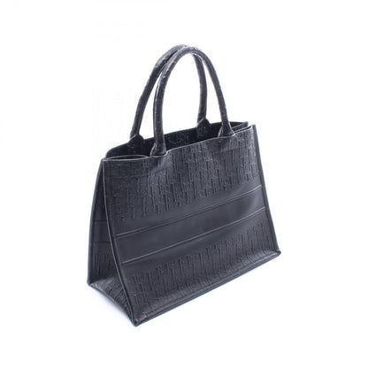 Dior Tote Book Oblique Black Leather Small — view 2