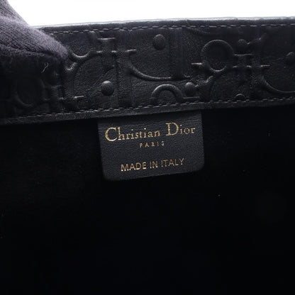 Dior Tote Book Oblique Black Leather Small — view 4