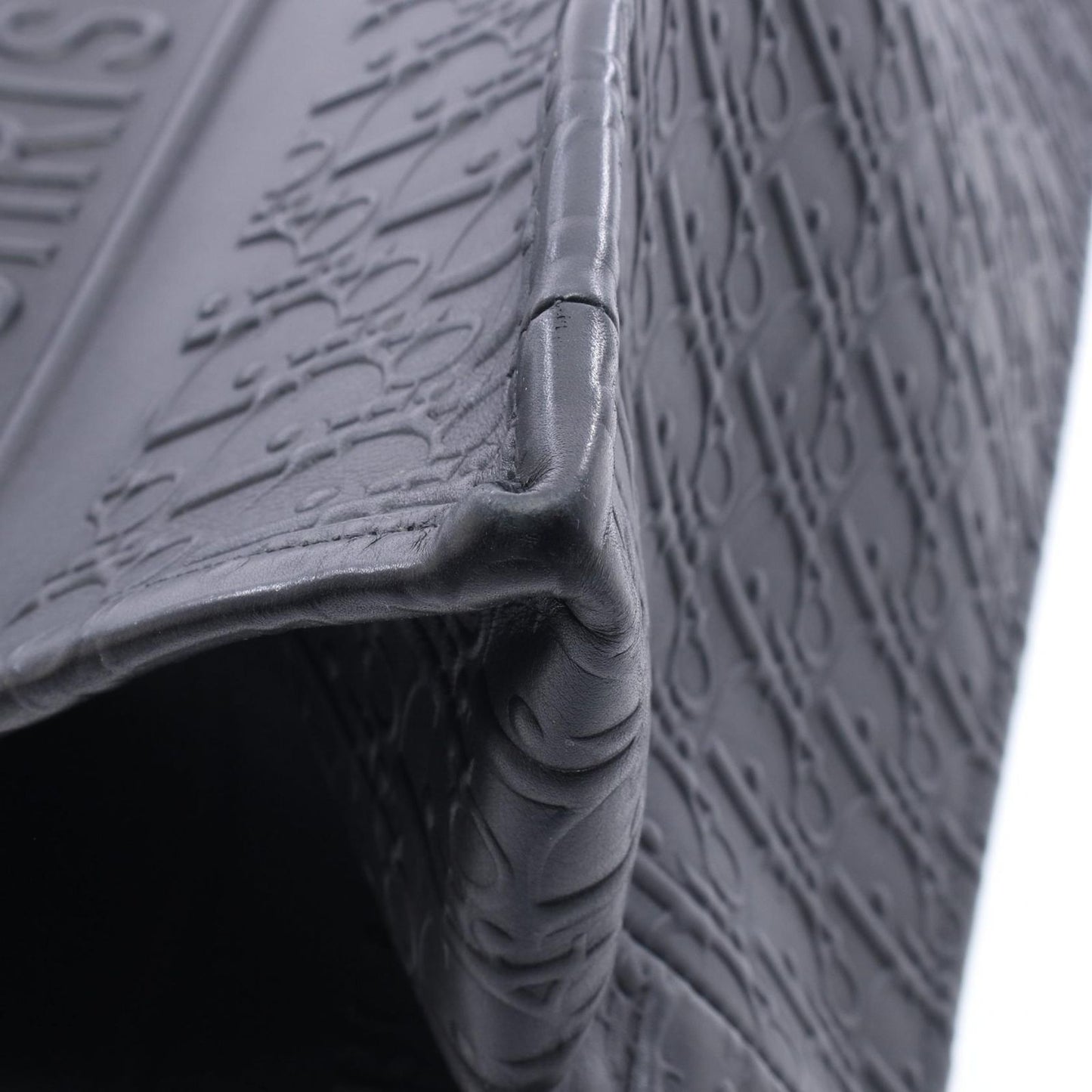 Dior Tote Book Oblique Black Leather Small — view 5