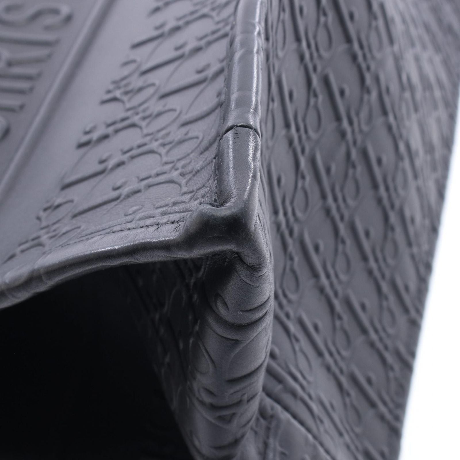 Dior Tote Book Oblique Black Leather Small — view 5